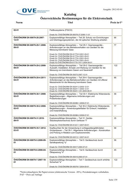 Katalog - OEK - OVE