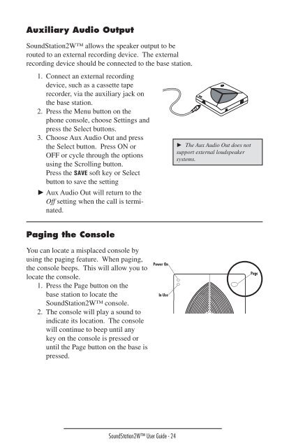 Polycom SoundStation 2W User Guide - Best4Systems.co.uk