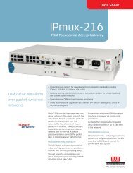 IPmux-216: TDM Pseudowire Access Gateways (pdf). - comtec