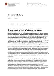 Energiesparen mit Wettervorhersagen - OptiControl - ETH ZÃ¼rich