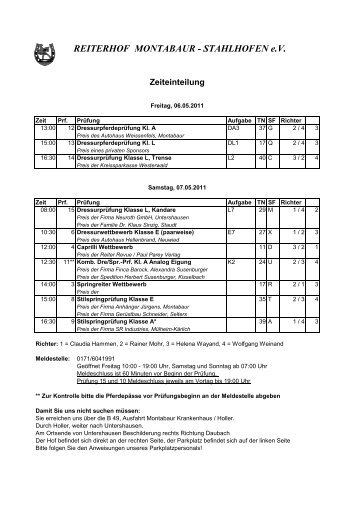 REITERHOF MONTABAUR - STAHLHOFEN e.V.