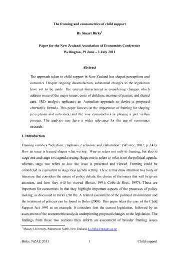Child support enforcement essay