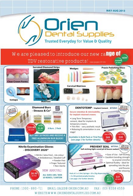See Pages 24 Orien Dental Supplies See Pages 24 Orien Dental Supplies