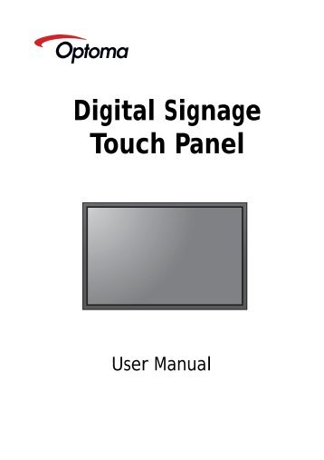 OP1022WTDS Manual - Optoma