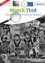 Watch This! NGO Voices on Carbon Markets #8 Special Edition