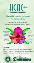 Hawai'i Center for Advanced Communications