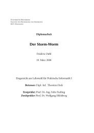 Diplomarbeit: Der Storm-Worm - Lehrstuhl fÃ¼r Informatik 1 (IT ...