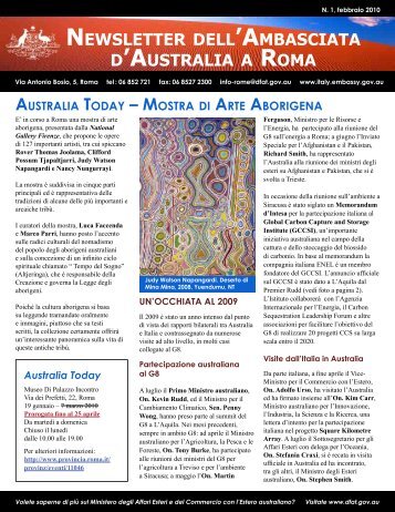 Newsletter 1 - Australian Embassy