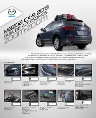 Ficha TÃ©cnica de Accesorios Mazda CX-5 2014