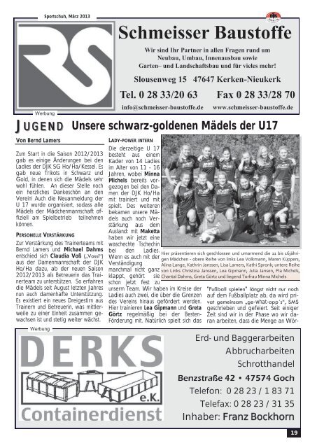 Sportschuh 1 - DJK SG Hommersum-Hassum 1947 eV