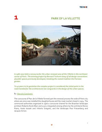 1 park of la villette - Tecnne