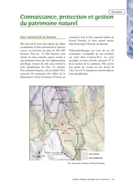 Patrimoine naturel de VILLARODIN-BOURGET - Parc national de la ...