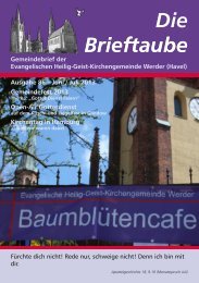 Ausgabe 86 Juni - Juli 2013 - Heilig-Geist-Kirchengemeinde Werder