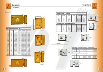 CarpinterÃ­a 4 4.1 CerrajerÃ­a Cerraduras 4 4.1