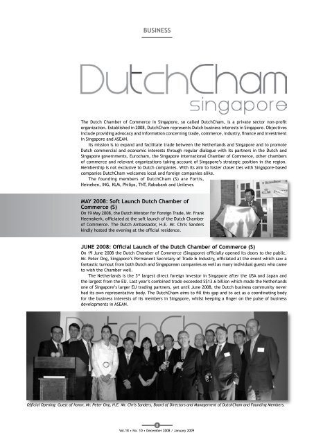 December 2008 / January 2009 - Association of Dutch Businessmen