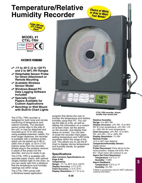 Circular Temperature Chart Recorder