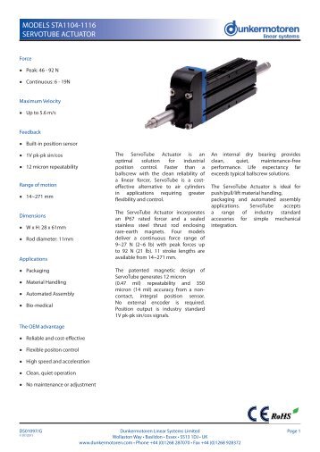 Data Sheet - Dunkermotoren