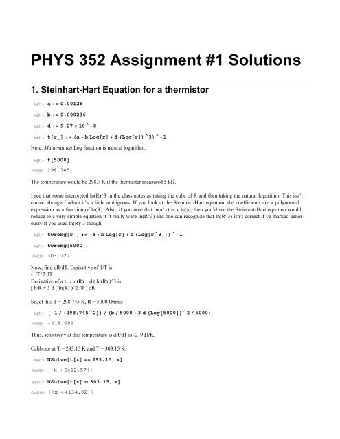 phys 352 homework 1