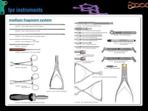 fps instruments small fragment system - OsteoMed