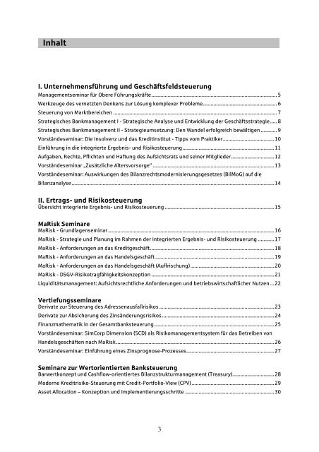 II. Ertrags- und Risikosteuerung - Sparkassenakademie Bayern