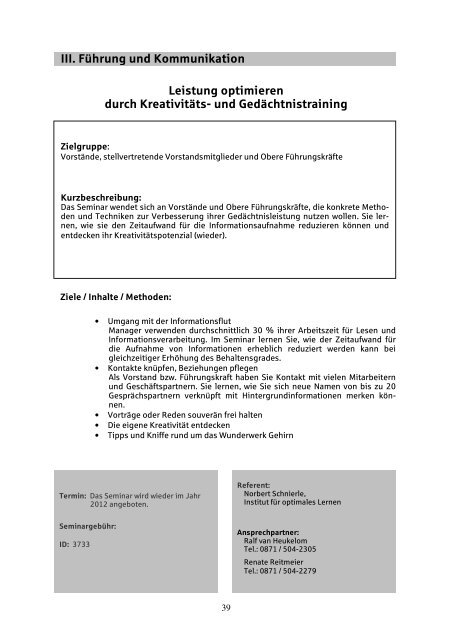 II. Ertrags- und Risikosteuerung - Sparkassenakademie Bayern