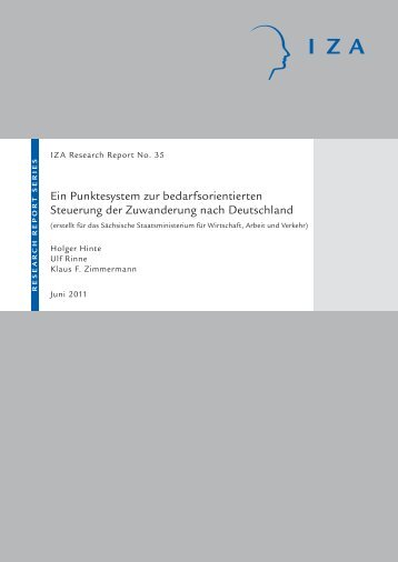 Ein Punktesystem zur bedarfsorientierten Steuerung der ... - IZA