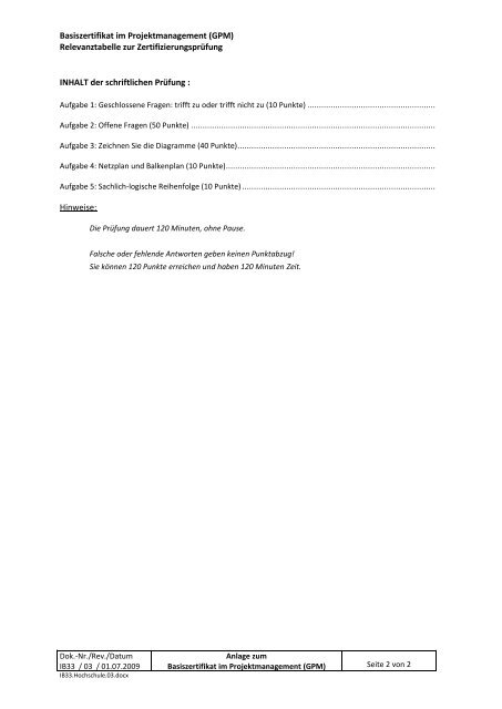 Gpm Basiszertifikat Prüfungsfragen Pdf Basiszertifikat