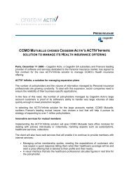 CCMO MUTUELLE CHOSES CEGEDIM ACTIV'S ACTIV'INFINITE