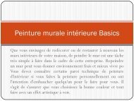 Peinture murale intérieure Basics