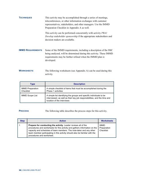 Incident Management Mission Diagnostic Method, Version 1.0 - Cert