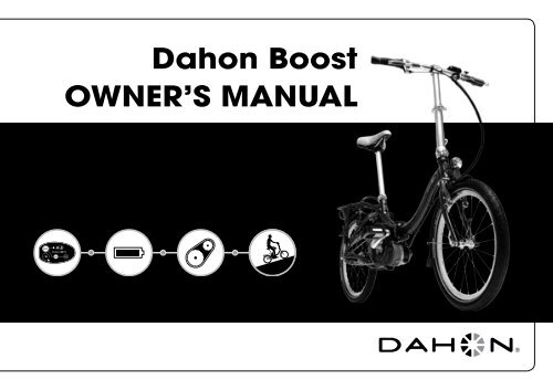 Dahon Boost OWNER'S MANUAL - NYCeWheels - Electric Bikes
