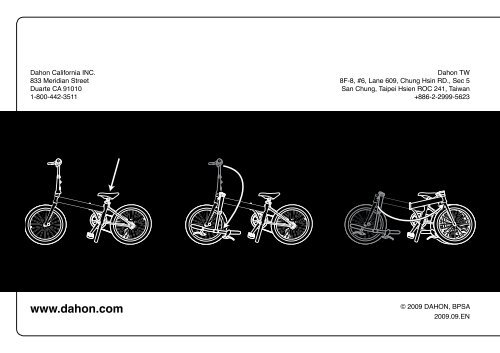 Dahon Boost OWNER'S MANUAL - NYCeWheels - Electric Bikes