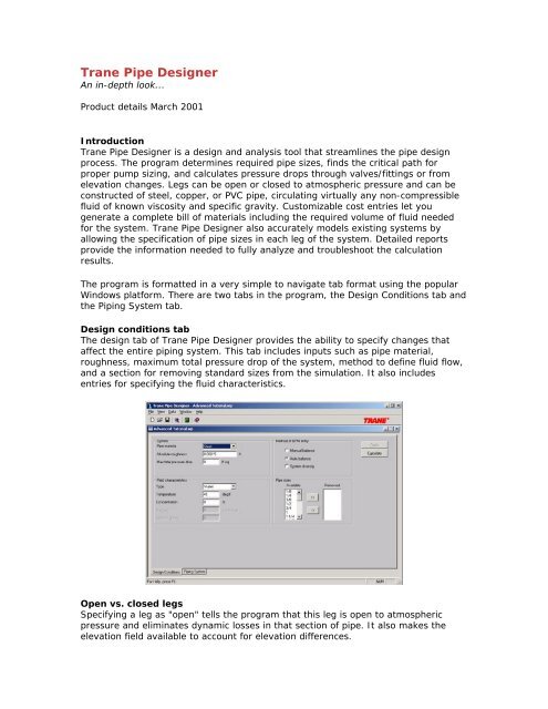 Trane Refrigerant Line Sizing Chart