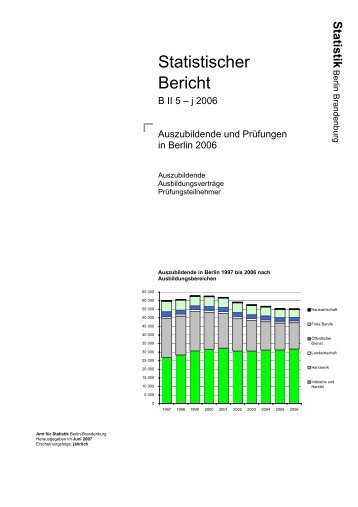 Statistischer Bericht - Amt fÃ¼r Statistik Berlin-Brandenburg