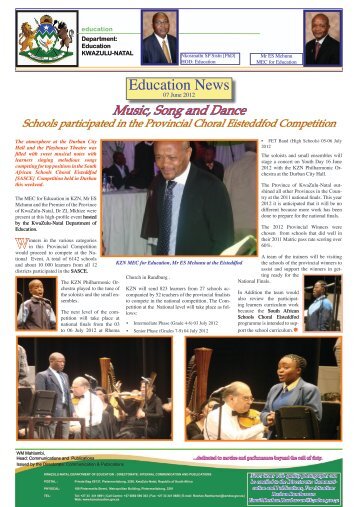 KZN Education News 07 June 2012 - KwaZulu-Natal Department of ...