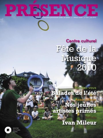 319 06/2010 (.pdf) - Centre culturel de Dison