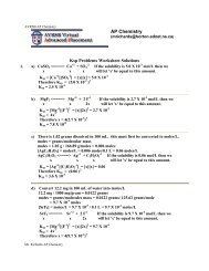 Solubility Ksp Worksheet 1