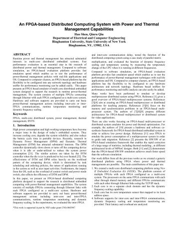 An FPGA-based Distributed Computing System with Power - harvey ...