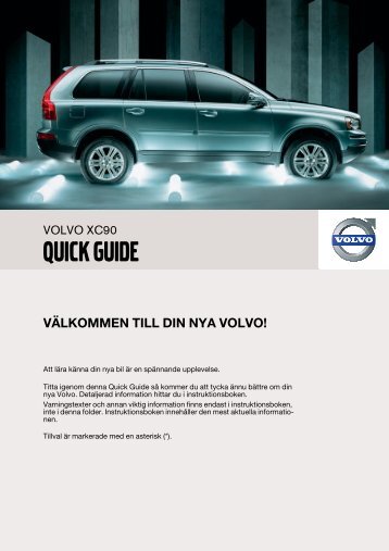 XC90 Quick Guide w620 version B Sv.fm - ESD - Volvo