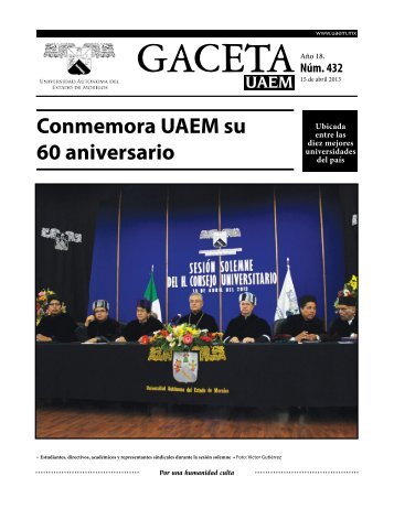 Gaceta UAEM No. 432 - Universidad Autónoma del Estado de Morelos