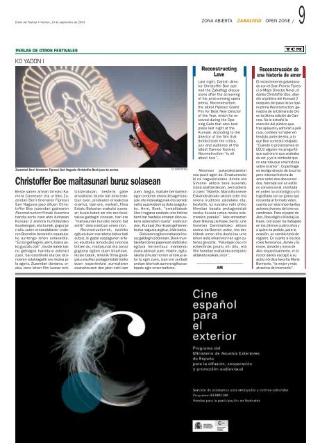 Descargar el diario en pdf - Festival Internacional de cine de San ...