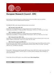 Medizinische Fakultät Heidelberg: ERC