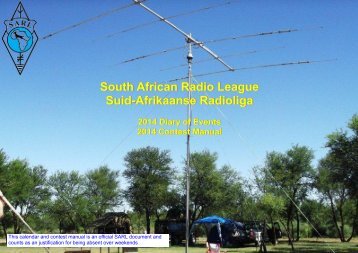 South African Radio League Suid-Afrikaanse Radioliga