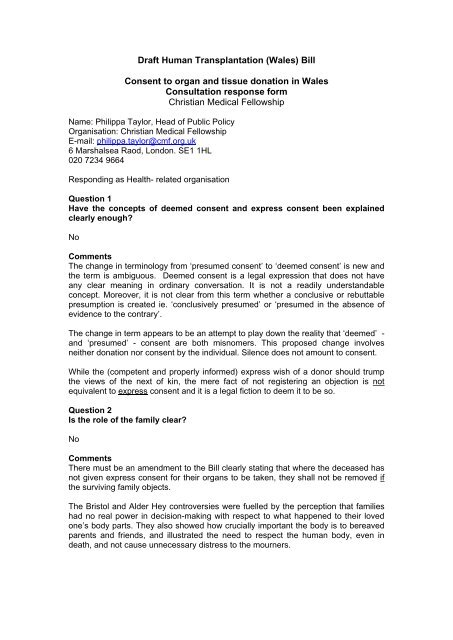 Expressed Publicly Christian Medical Fellowship Expressed Publicly Christian Medical Fellowship