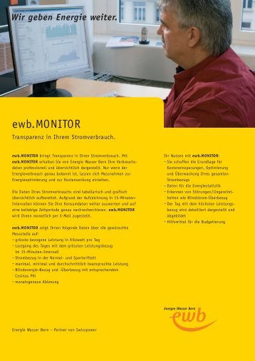 ewb.MONITOR (PDF) - Energie Wasser Bern