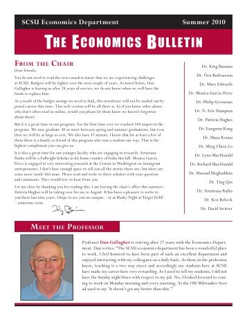 THE ECONOMICS BULLETIN - St. Cloud State University