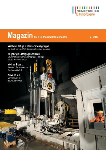 Magazin 2/2013 - Nemetschek Bausoftware GmbH
