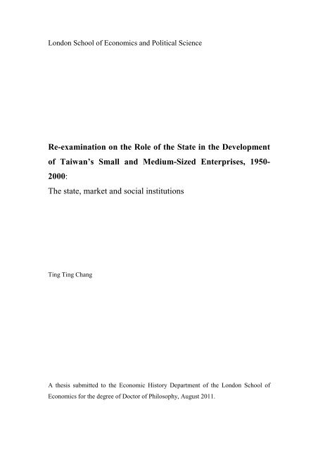Download (2510Kb) - LSE Theses Online - London School of 