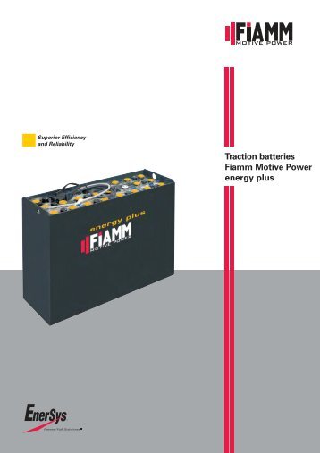 Traction batteries Fiamm Motive Power energy plus - Fibat