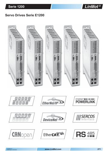 Serie 1200 Servo Drives Serie E1200 - LinMot